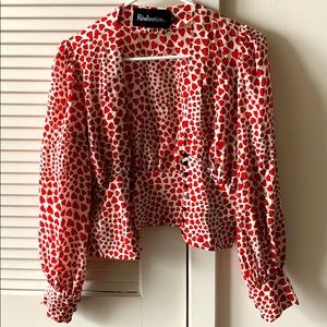 Réalisation Small silk blouse top